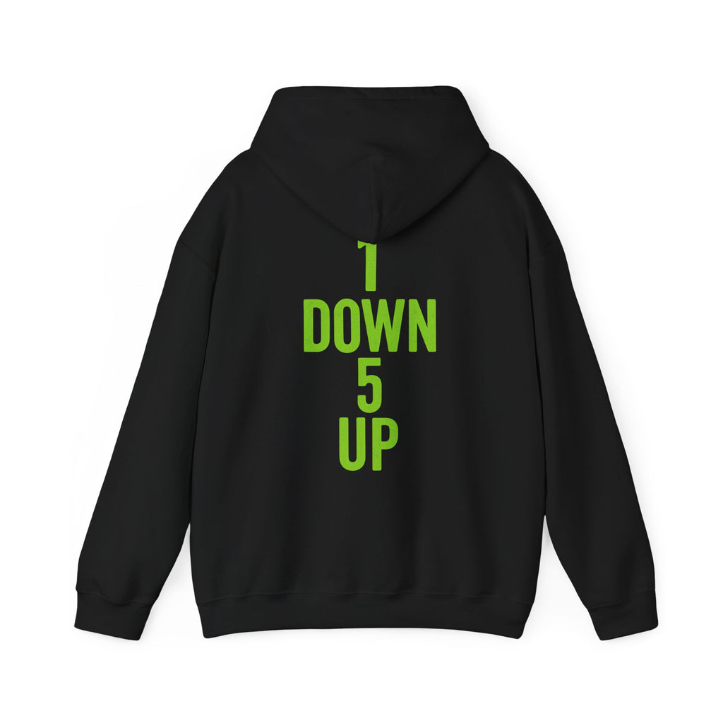 One down five up hoodie