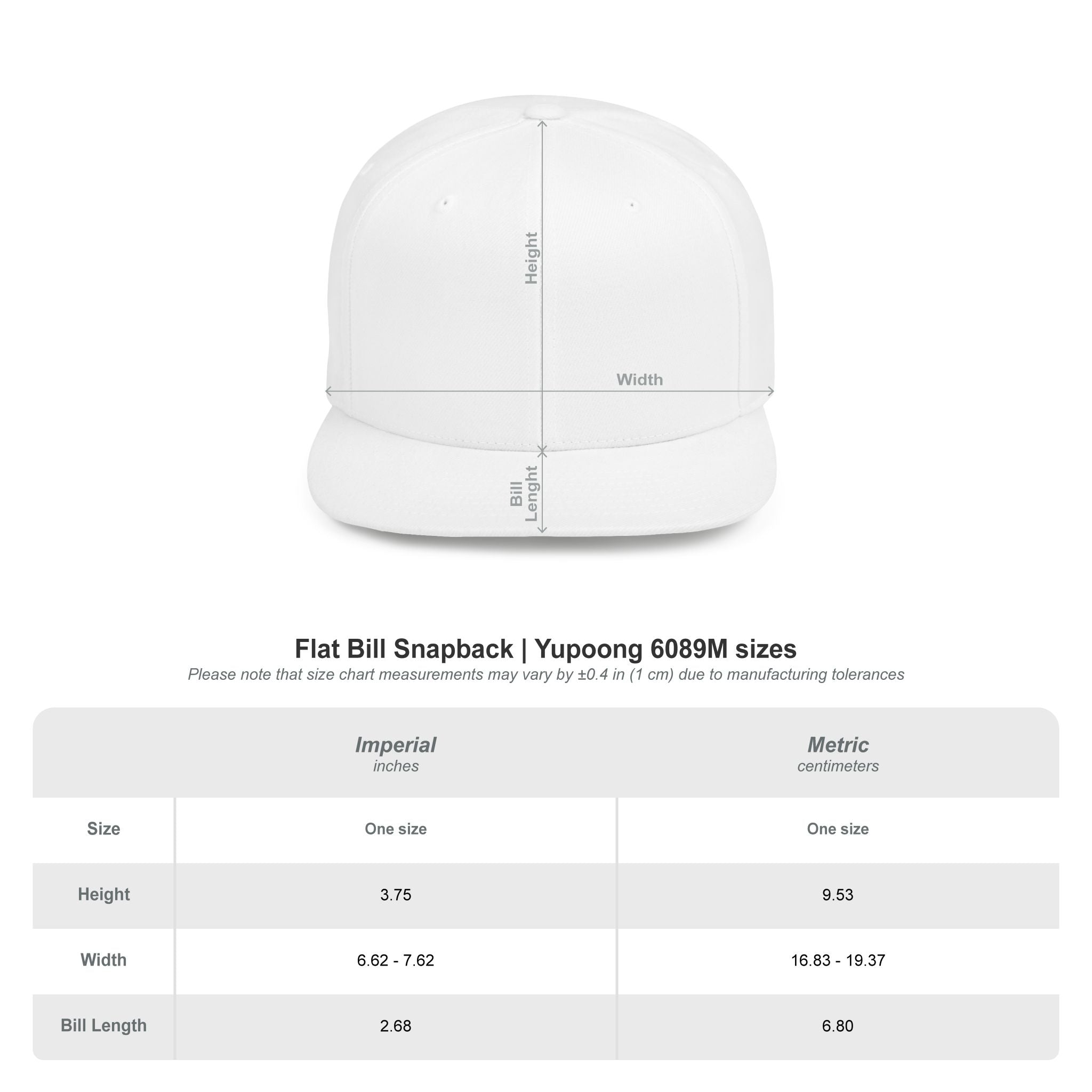 Logo Flat Bill Snapback