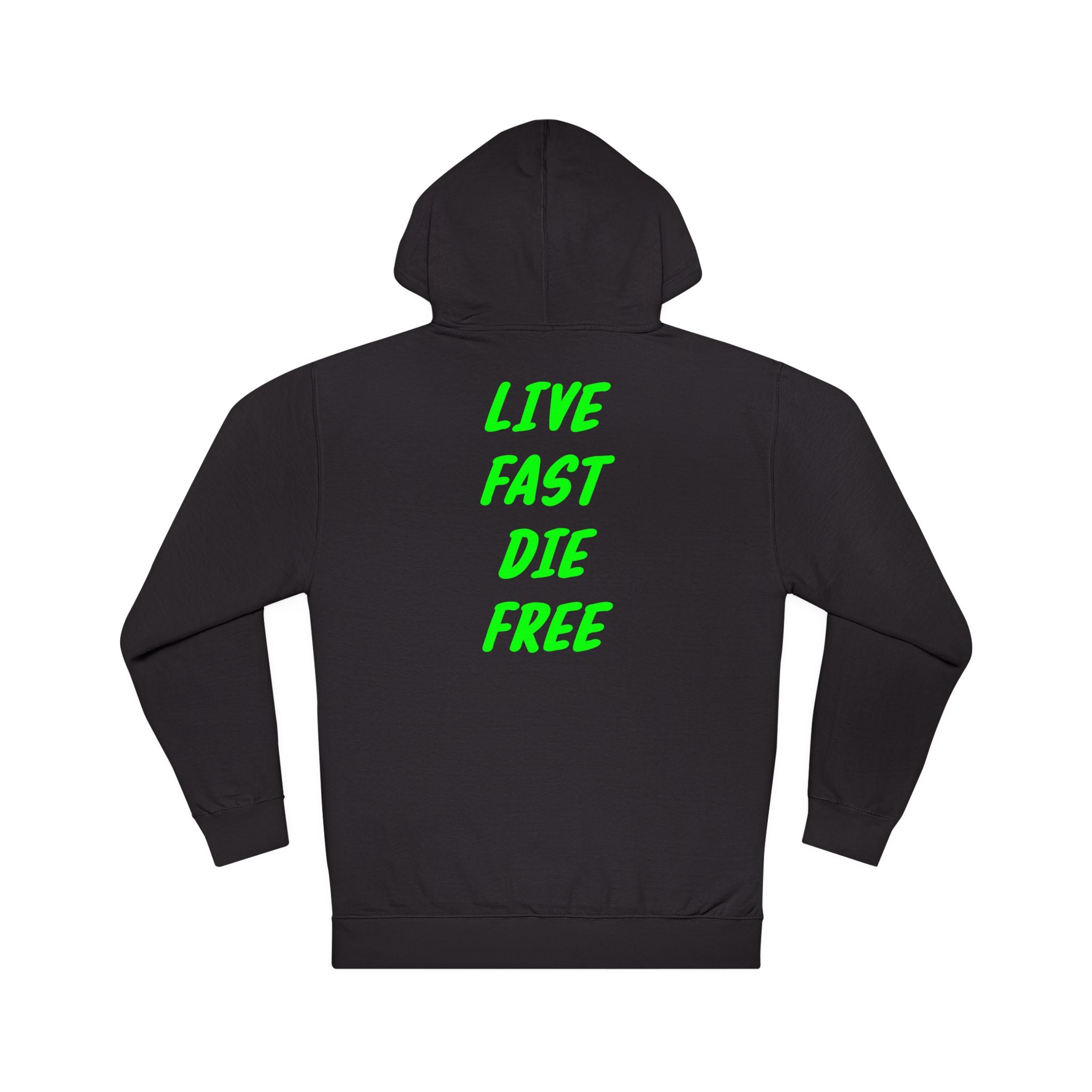 Live fast die free midweight hoodie