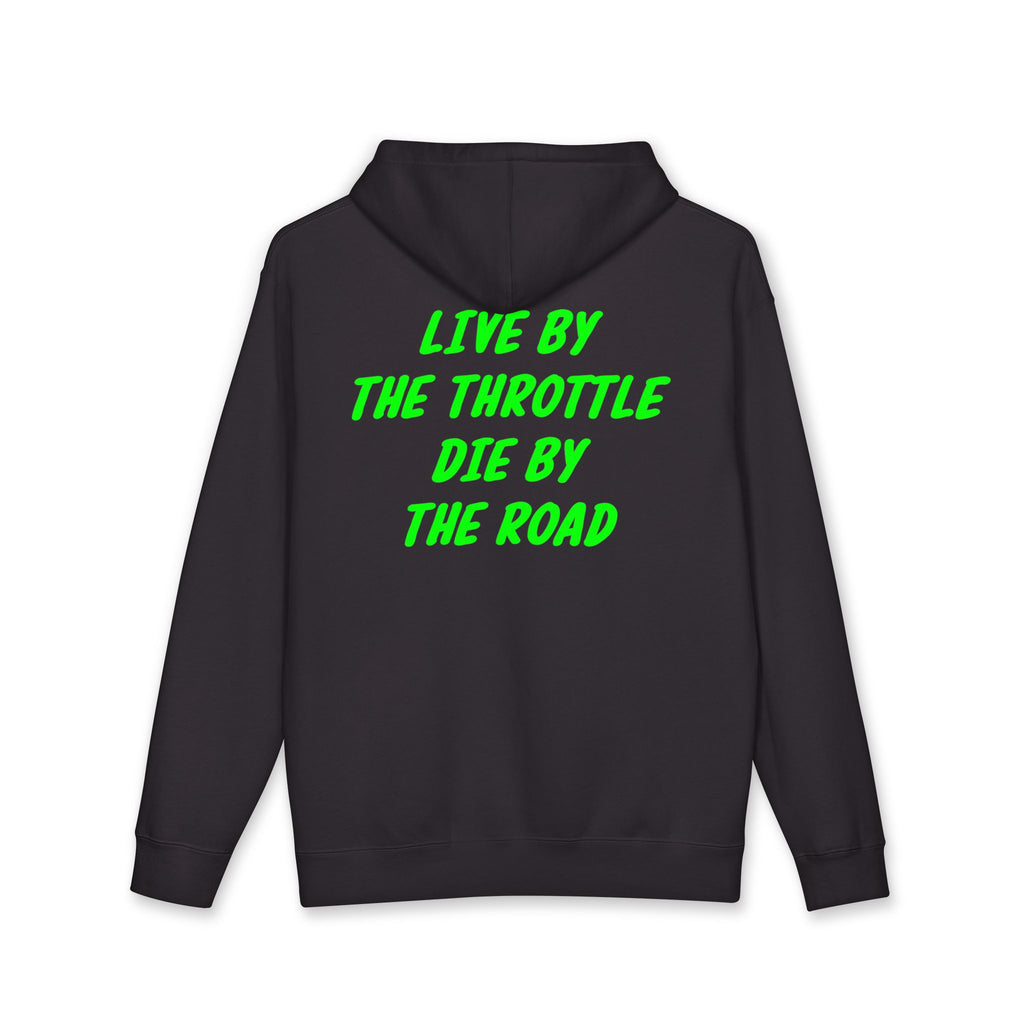Live by the throttle heavyweight hoodie