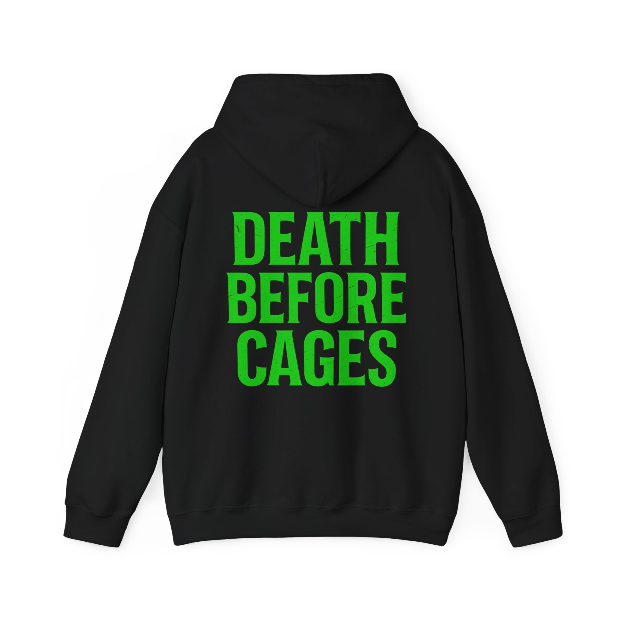 Death before cages hoodie